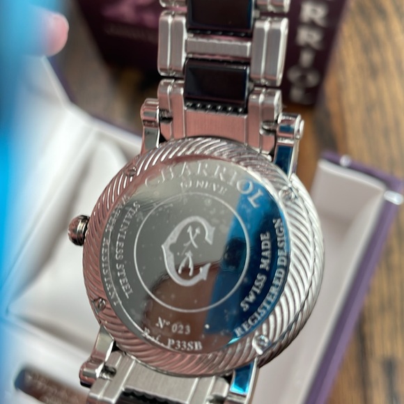 Charriol Black and Silver 25th anniversary unused watch - Picture 10 of 16